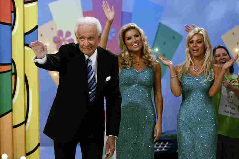 Barker waves to the audience during the taping of his final episode of The Price Is Right. He spent 35 years hosting the show that secured his fame.